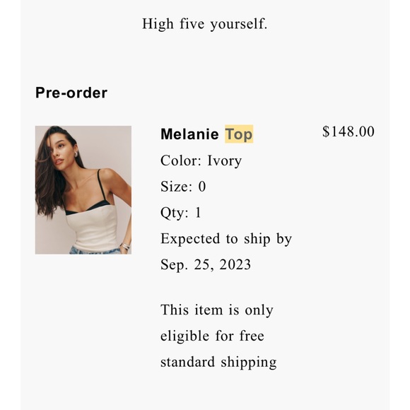 Reformation Melanie Top (worn once like new) - Picture 2 of 4